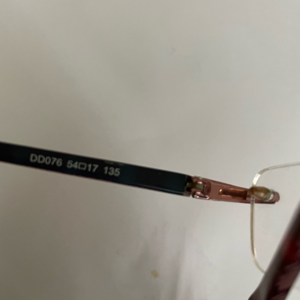 Red Patterned Eyeglasses - image 3